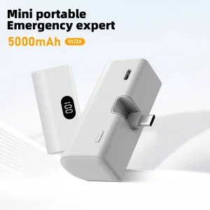 5000mAh Portable Type-C Foldable Power Bank