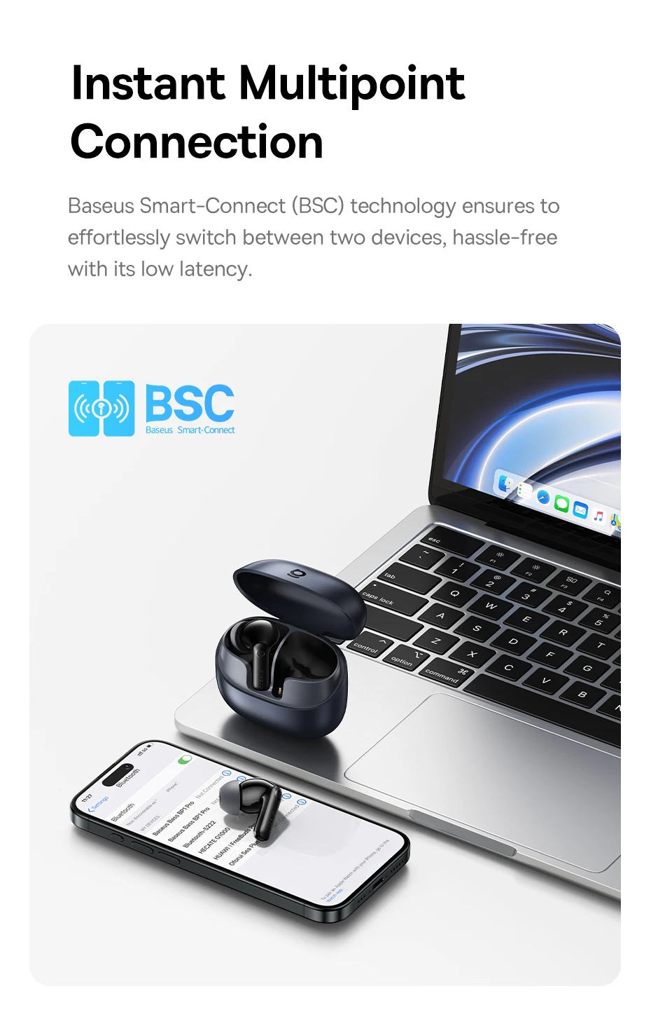Baseus BP1 Pro ANC Wireless Earbuds - Image 4